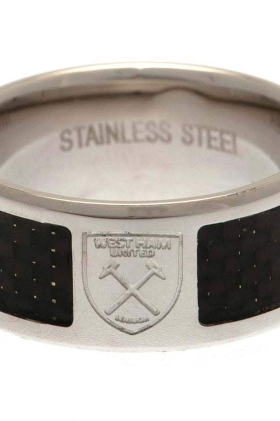 West Ham United FC Carbon Fibre Ring Medium