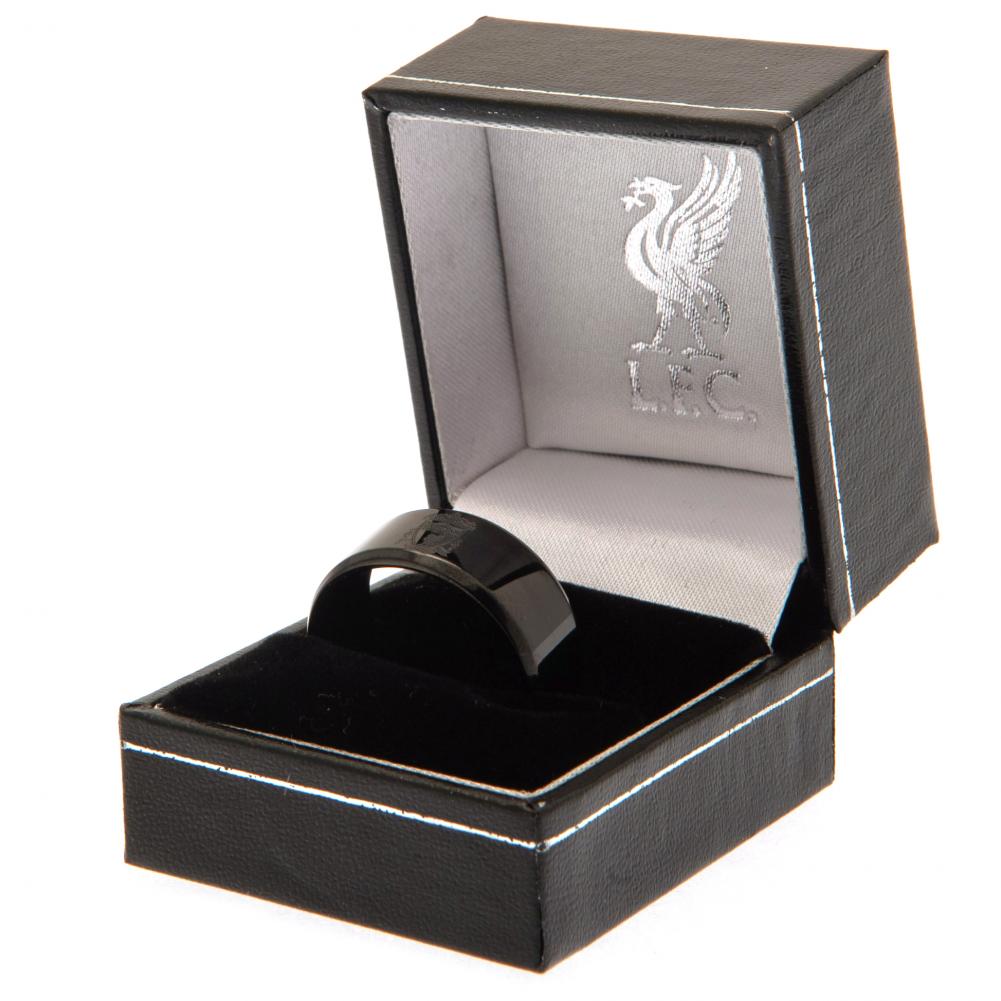 188341 Liverpool FC Black IP Ring 2