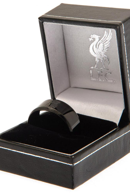 Liverpool FC Black IP Ring Medium