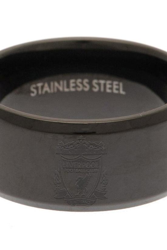 188341 Liverpool FC Black IP Ring