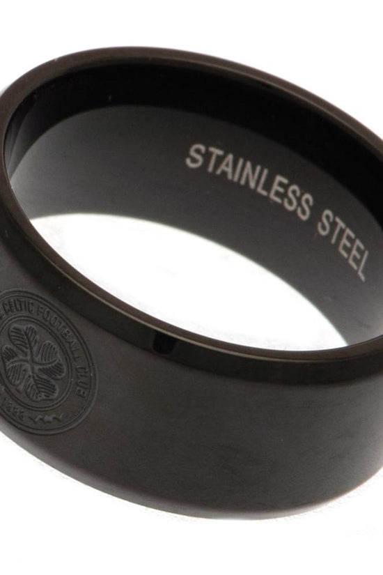 Celtic FC Black IP Ring Medium