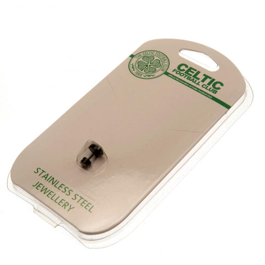 188350 Celtic FC Black IP Stud Earing 1