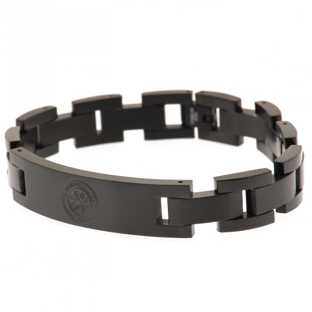 188351 Celtic FC Black IP Bracelet