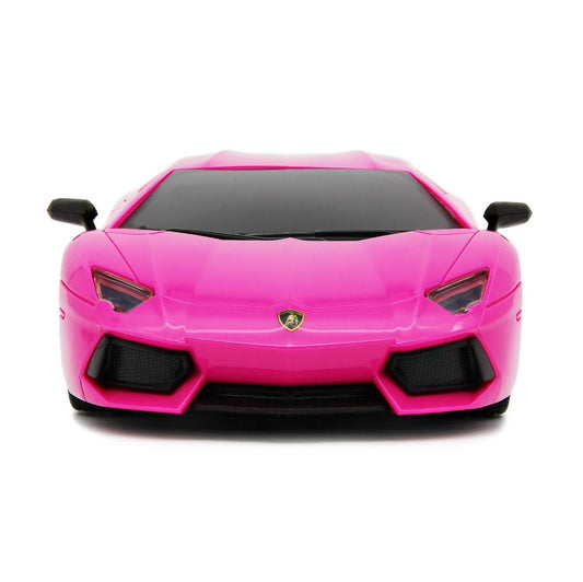 188384 Lamborghini Aventador Radio Controlled Car 1 24 Scale Pink 1
