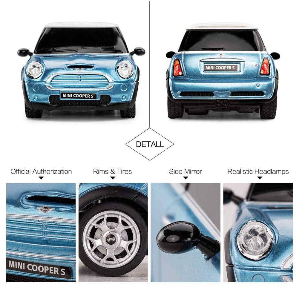 188388 Mini Cooper S Radio Controlled Car 1 24 Scale Blue 2