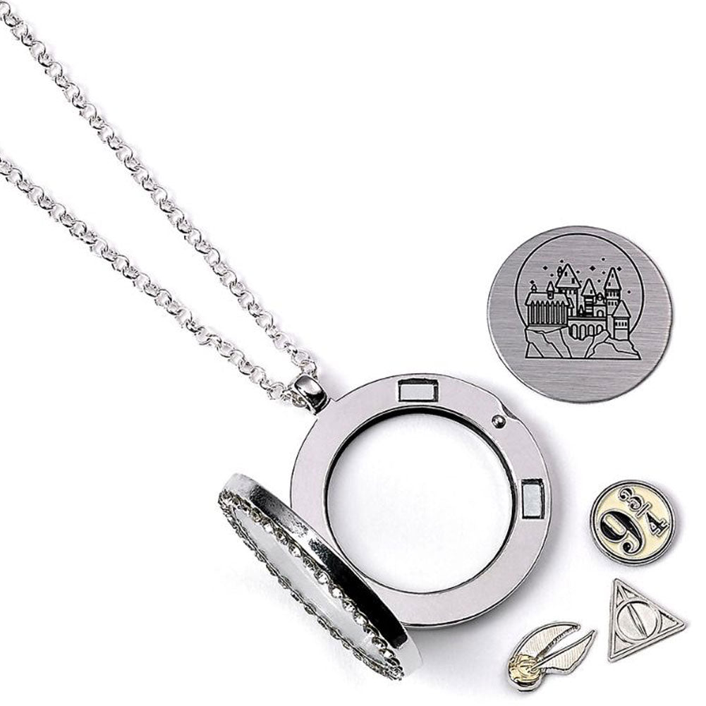188779 Harry Potter Silver Plated Charm Locket Necklace 2