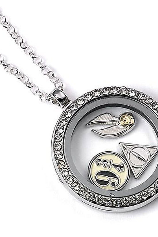 188779 Harry Potter Silver Plated Charm Locket Necklace