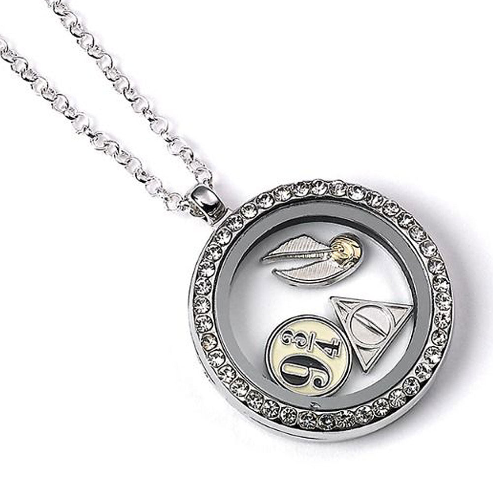 188779 Harry Potter Silver Plated Charm Locket Necklace