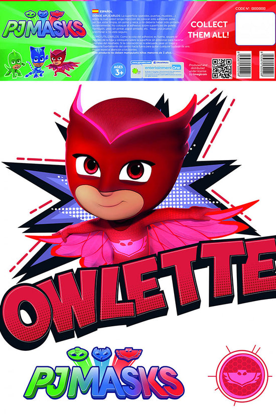 188884 PJ Masks Wall Sticker A3 Owlette 1