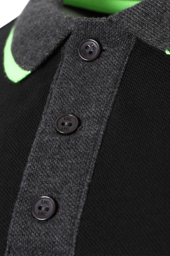 189901 Liverpool FC Neon Panel Polo Mens Charcoal 1