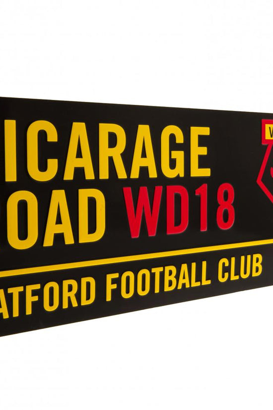 Watford FC Colour Street Sign