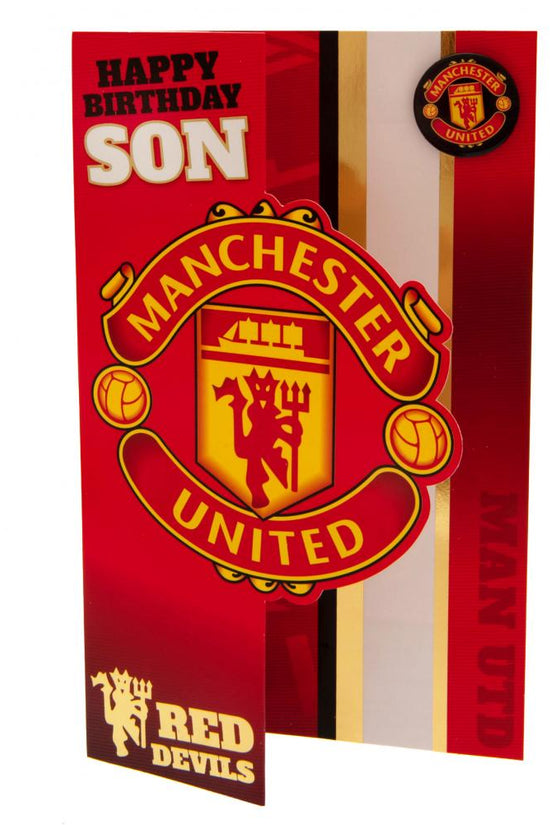 192923 Manchester United FC Birthday Card Son 1