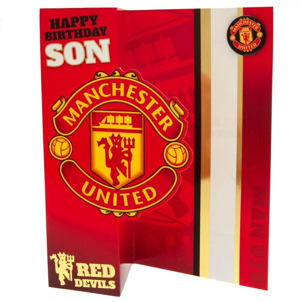 192923 Manchester United FC Birthday Card Son 2