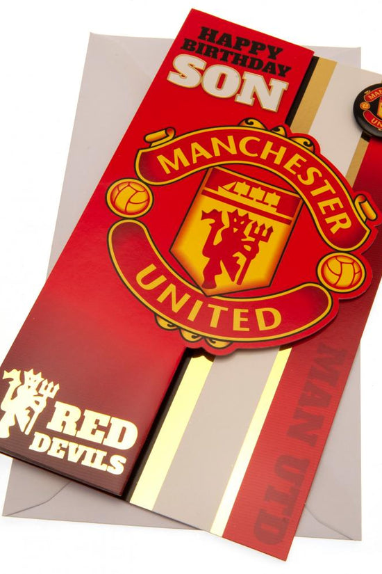 192923 Manchester United FC Birthday Card Son