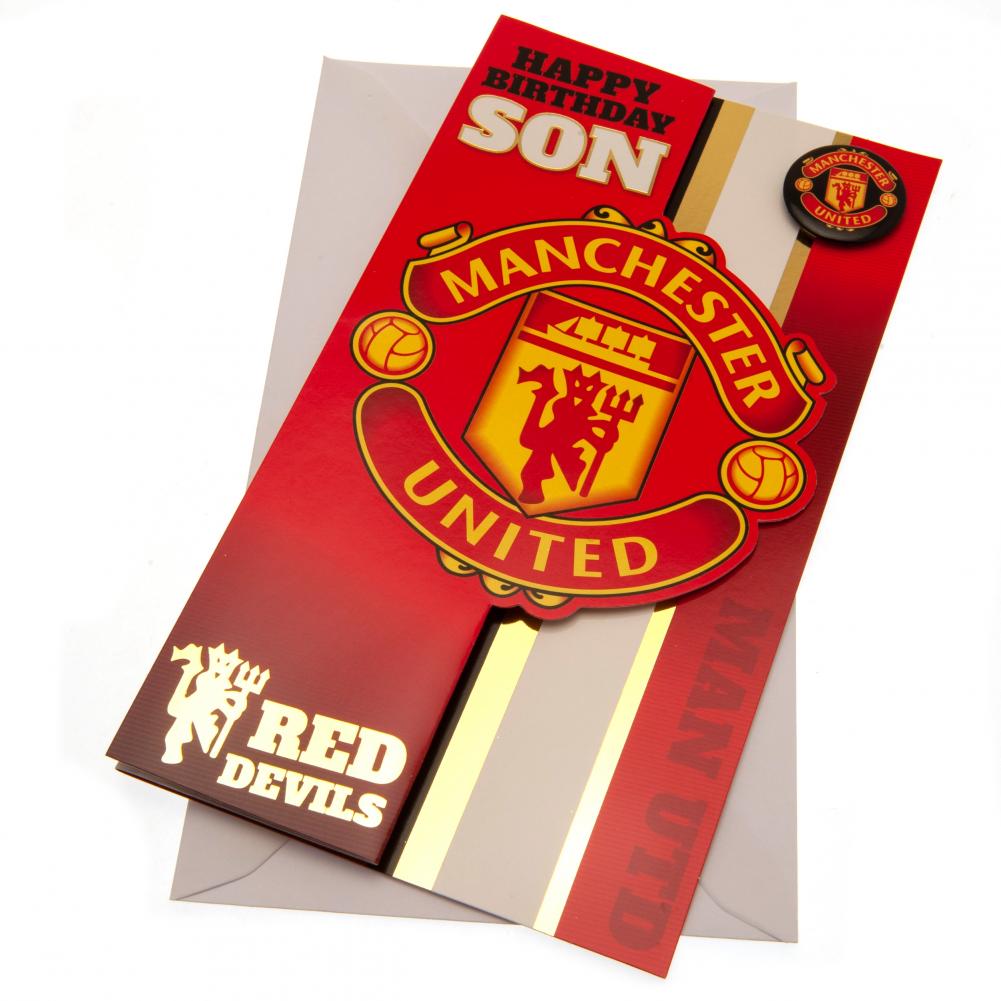 192923 Manchester United FC Birthday Card Son