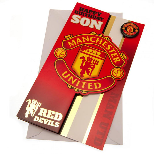 192923 Manchester United FC Birthday Card Son