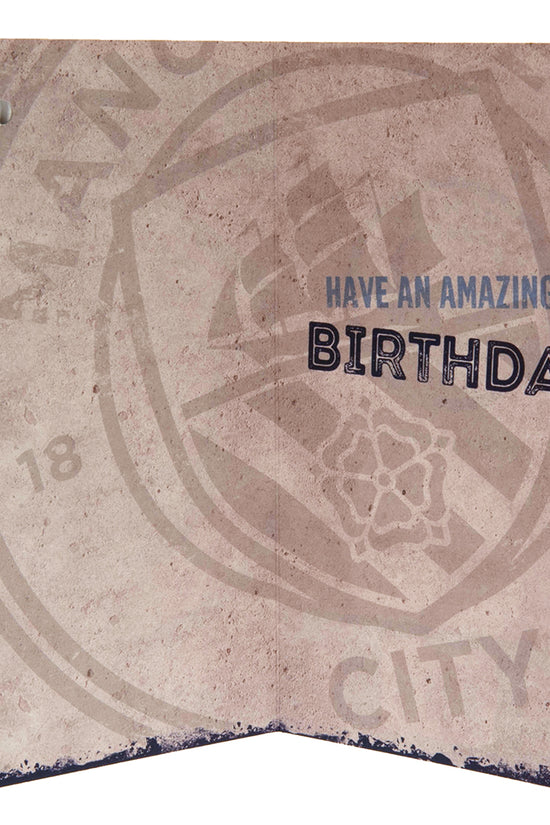 192925 Manchester City FC Birthday Card Boy 2
