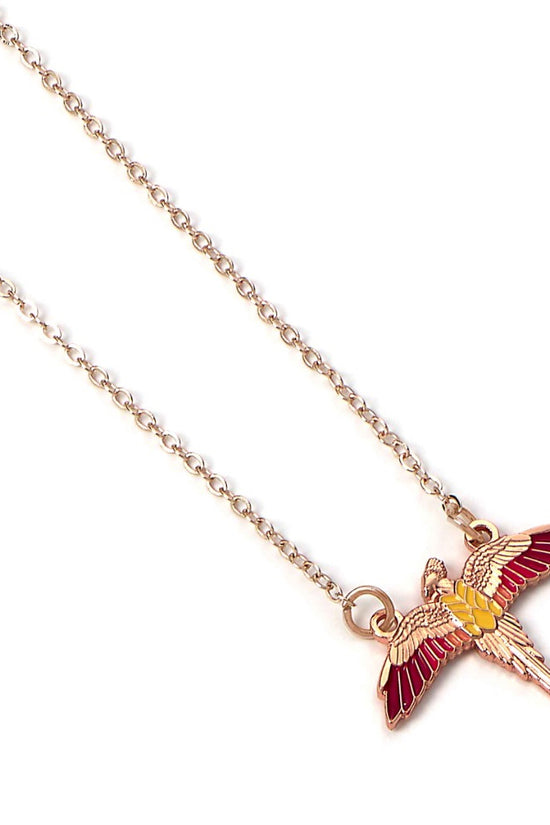 193222 Harry Potter Rose Gold Plated Necklace Fawkes 1
