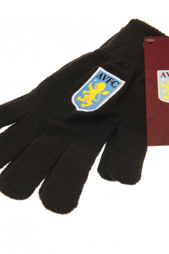 193814 Aston Villa FC Knitted Gloves Junior 2
