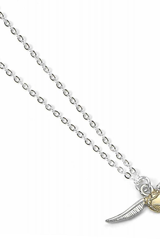194758 Harry Potter Silver Plated Necklace Golden Snitch 1