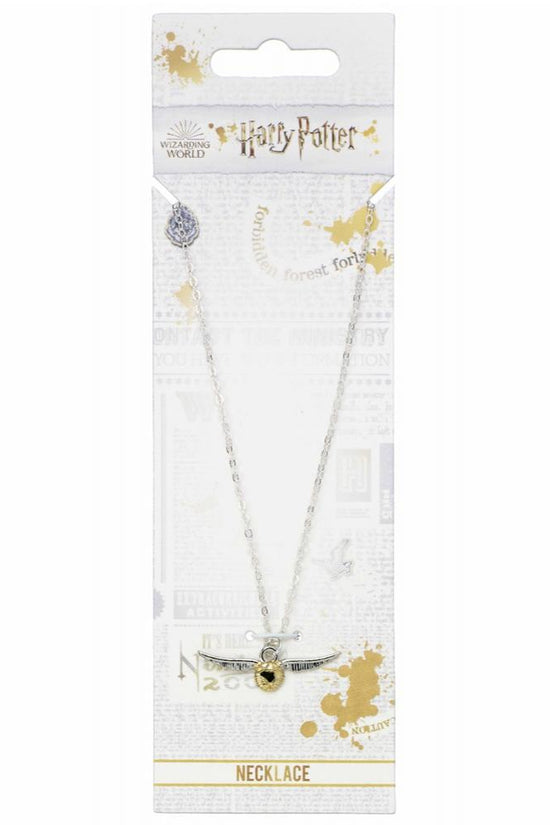 194758 Harry Potter Silver Plated Necklace Golden Snitch 3