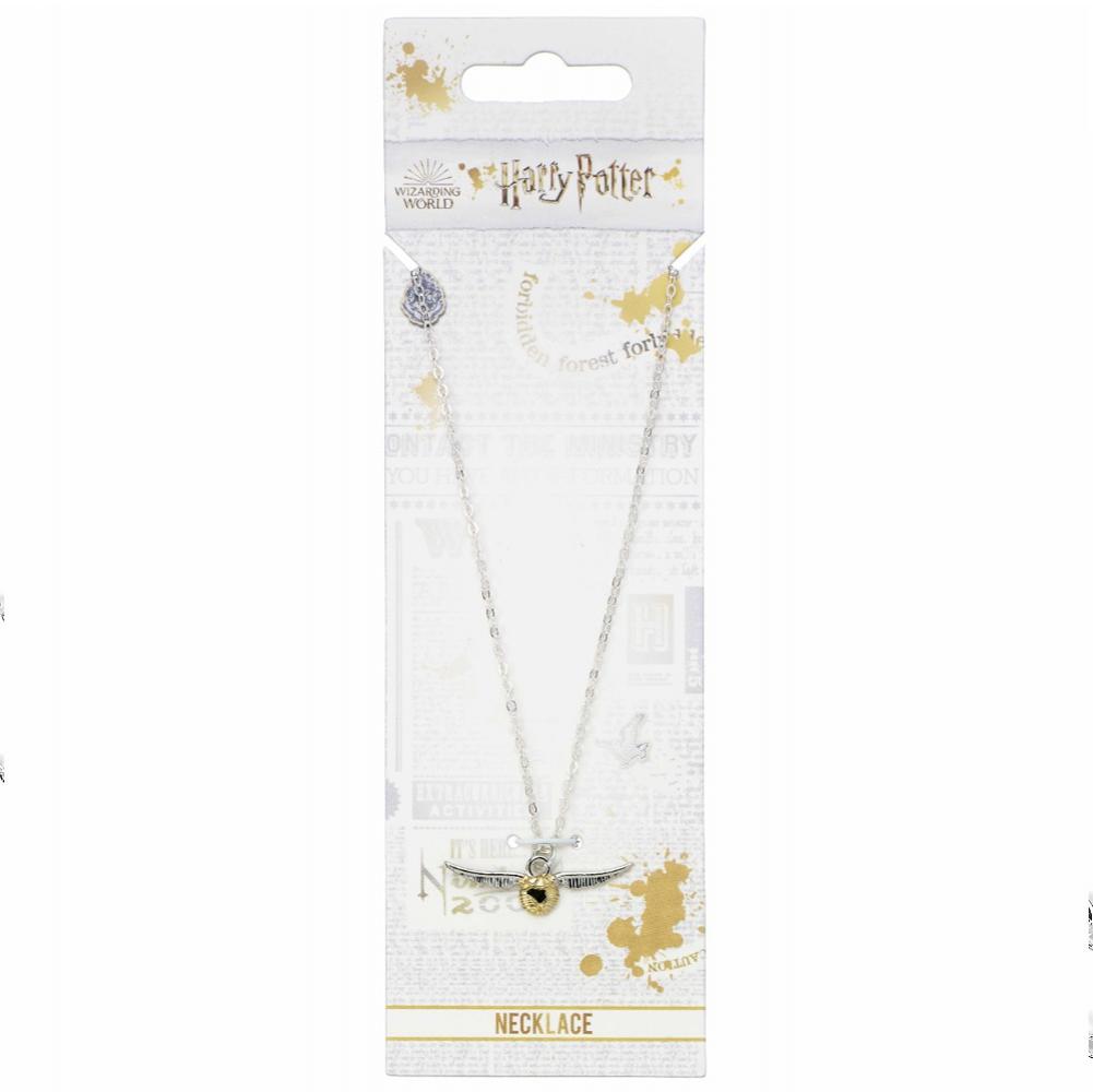 194758 Harry Potter Silver Plated Necklace Golden Snitch 3