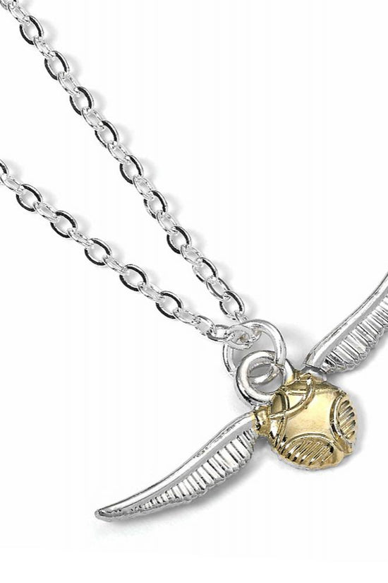 194758 Harry Potter Silver Plated Necklace Golden Snitch