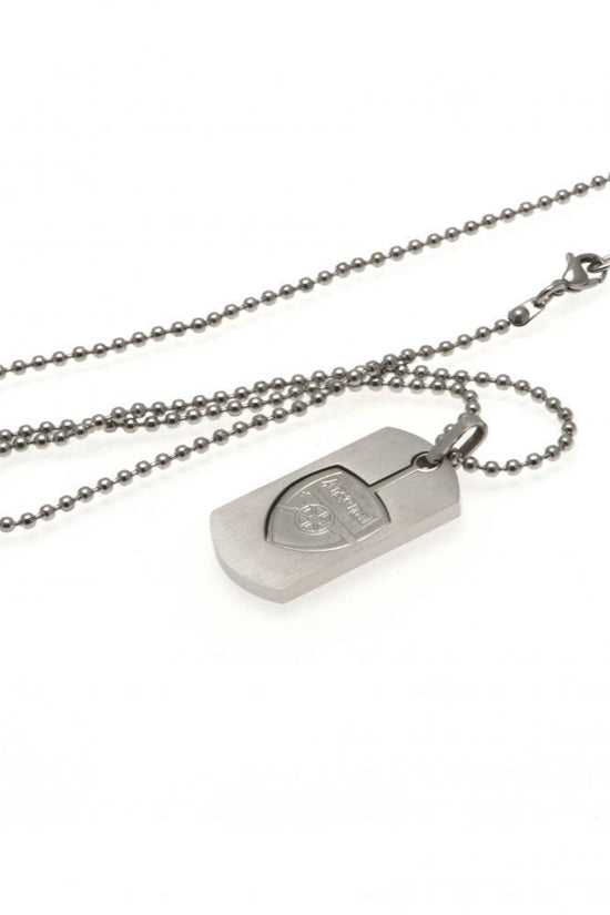 Arsenal FC Cut Out Crest Dog Tag & Chain