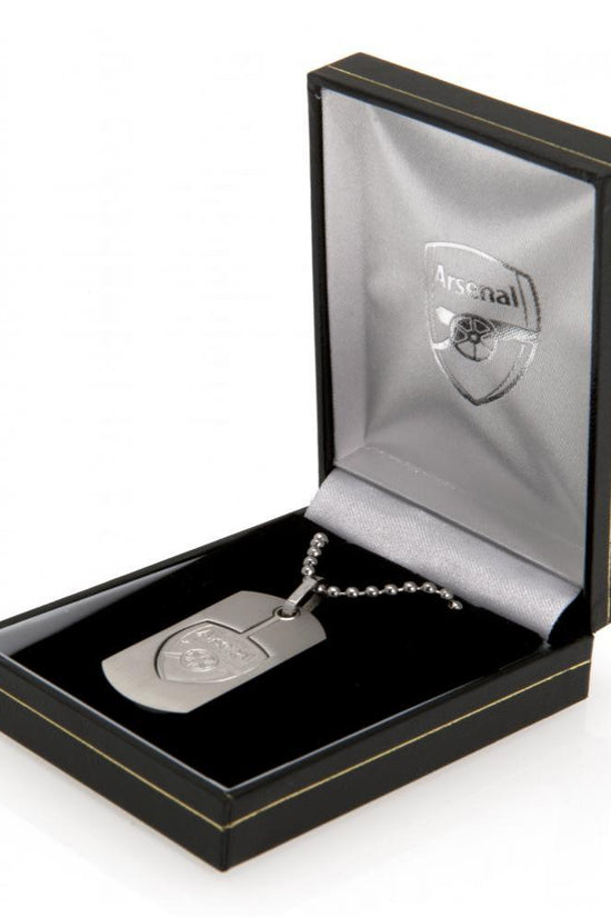 Arsenal FC Cut Out Crest Dog Tag & Chain