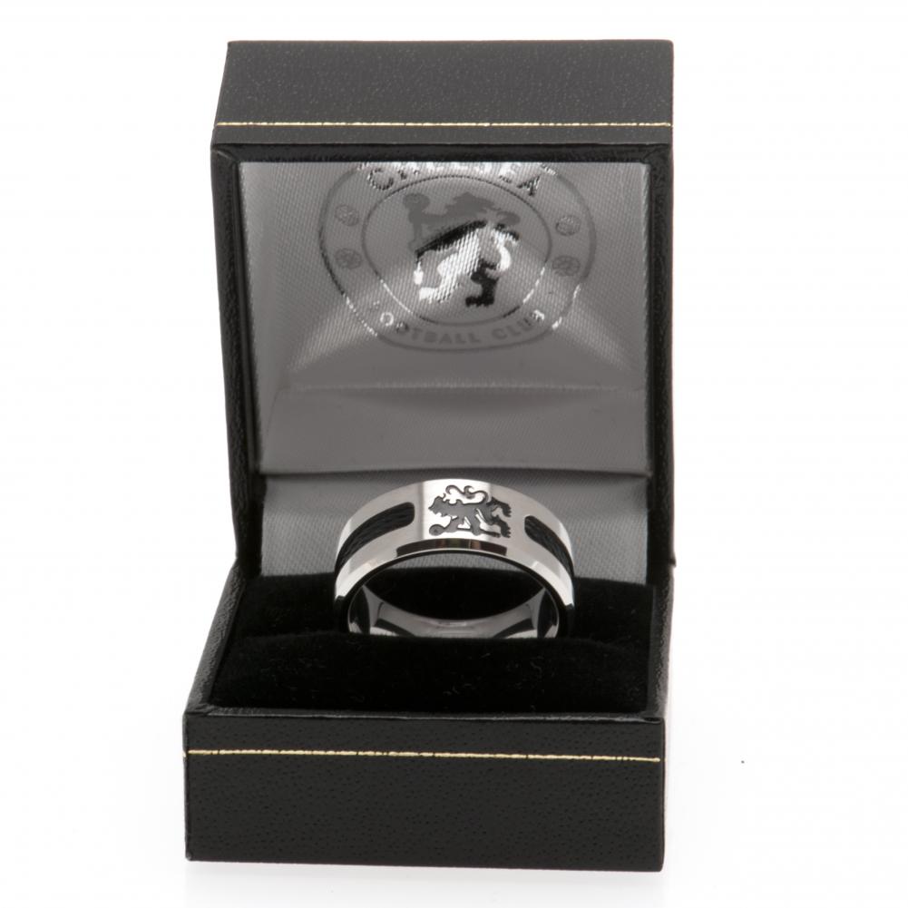 22979 Chelsea FC Black Inlay Ring 1