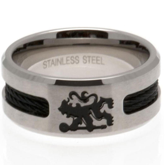 22979 Chelsea FC Black Inlay Ring