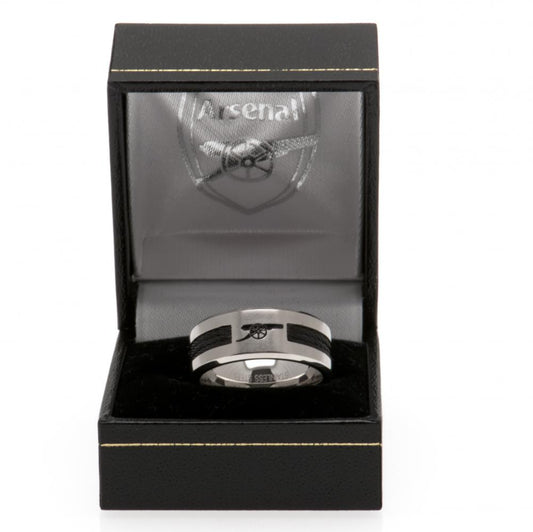 23236 Arsenal FC Black Inlay Ring 1
