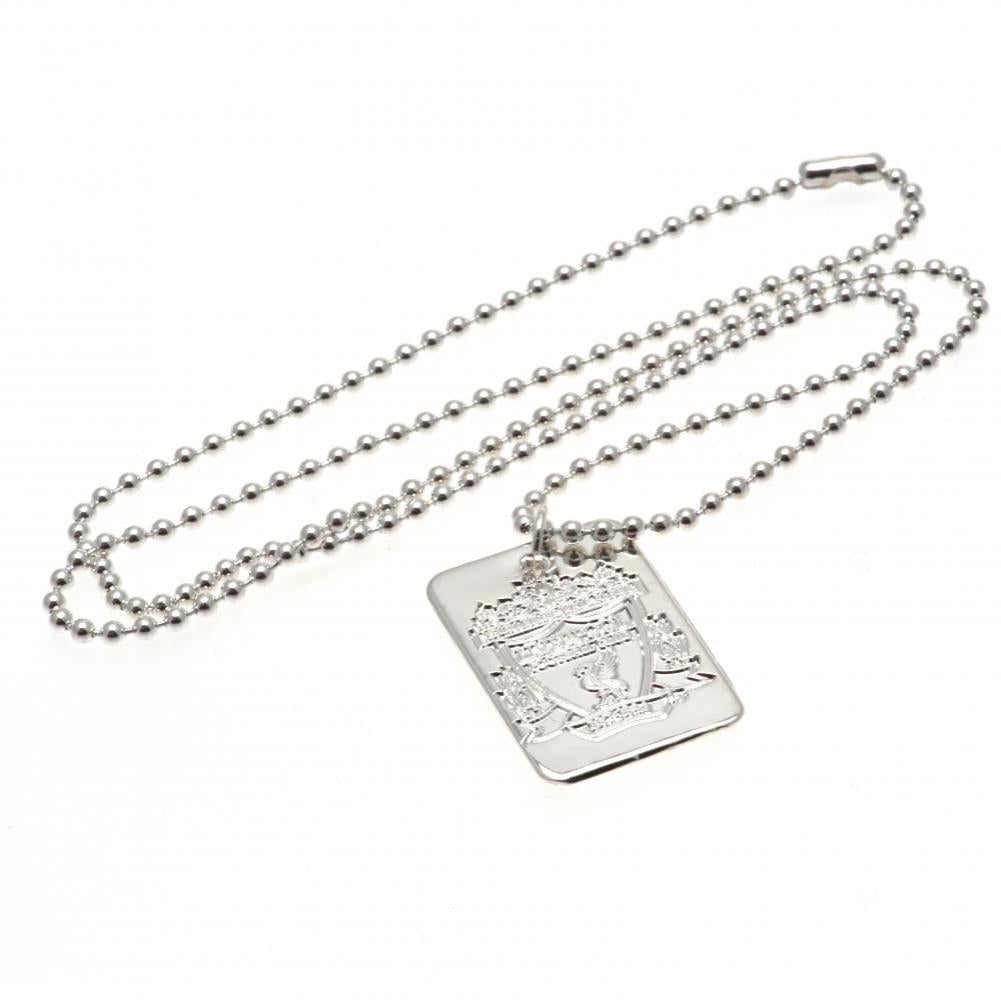23649 Liverpool FC Silver Plated Dog Tag Chain 1