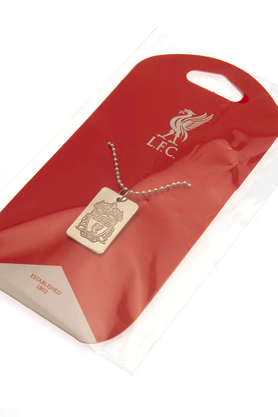 23649 Liverpool FC Silver Plated Dog Tag Chain 2