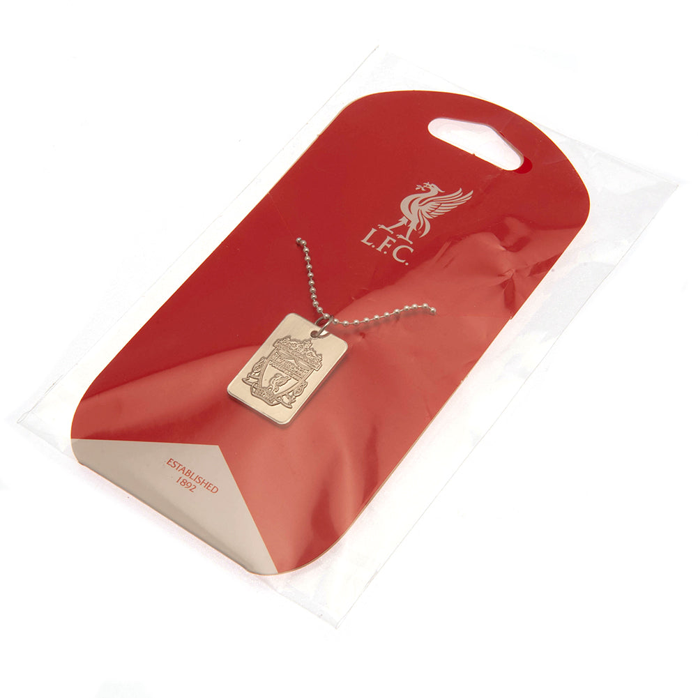 23649 Liverpool FC Silver Plated Dog Tag Chain 2