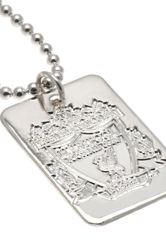 23649 Liverpool FC Silver Plated Dog Tag Chain
