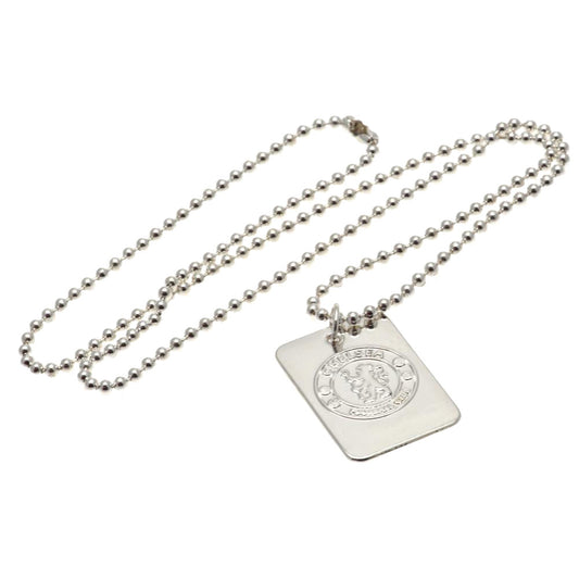 23651 Chelsea FC Silver Plated Dog Tag Chain 1
