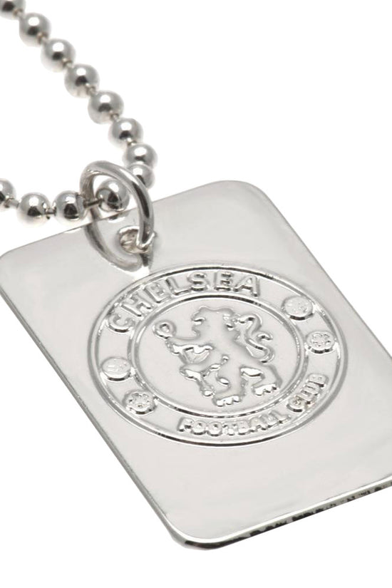 23651 Chelsea FC Silver Plated Dog Tag Chain