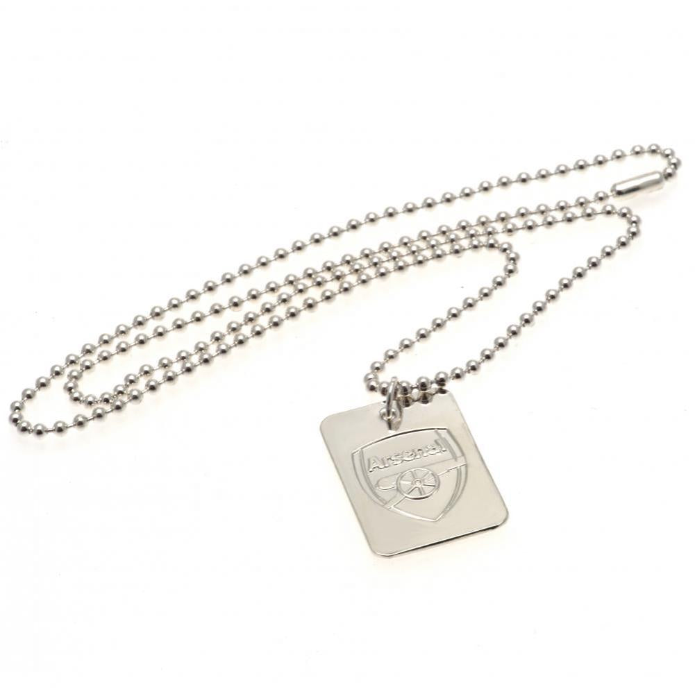 23655 Arsenal FC Silver Plated Dog Tag Chain 1