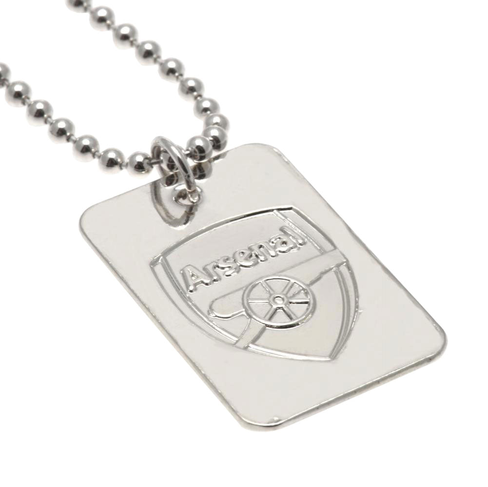 23655 Arsenal FC Silver Plated Dog Tag Chain