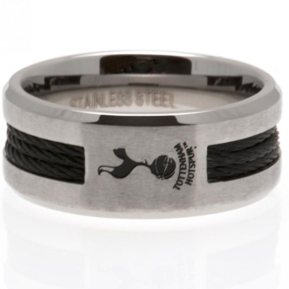 24495 Tottenham Hotspur FC Black Inlay Ring