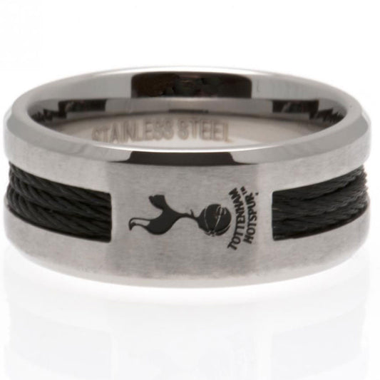 24495 Tottenham Hotspur FC Black Inlay Ring
