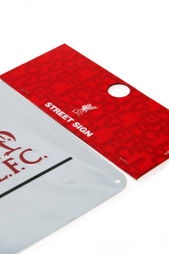Liverpool FC White Street Sign