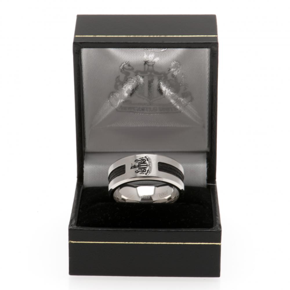 26712 Newcastle United FC Black Inlay Ring 1