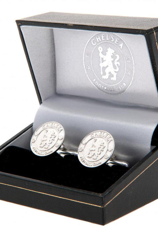 Chelsea FC Sterling Silver Crest Cufflinks