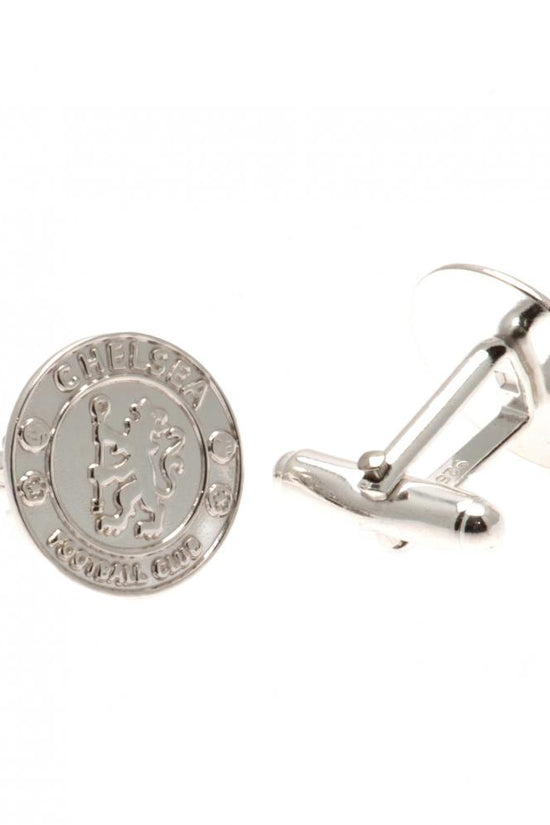 Chelsea FC Sterling Silver Crest Cufflinks