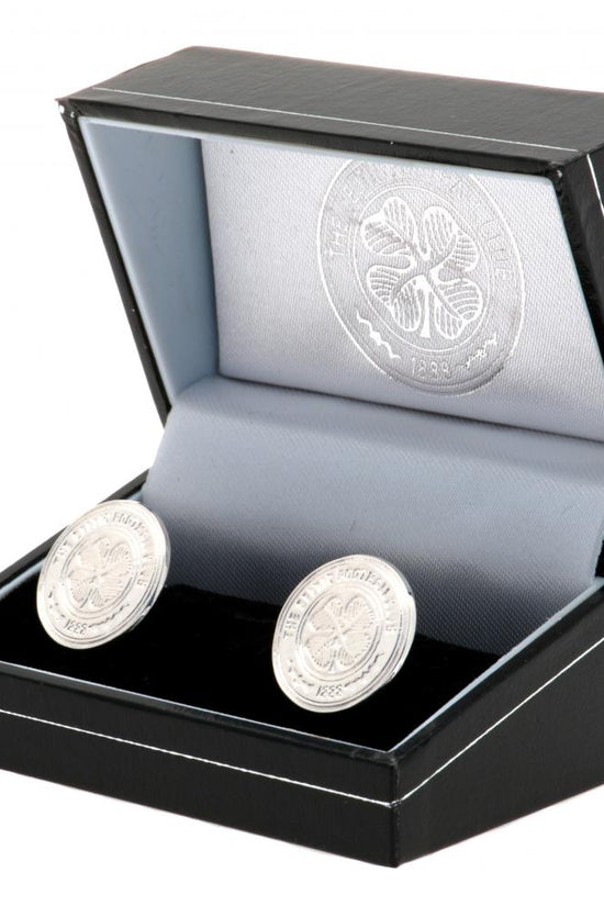 Celtic FC Sterling Silver Crest Cufflinks