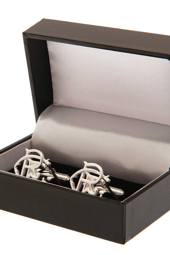 Rangers FC Sterling Silver Scroll Crest Cufflinks