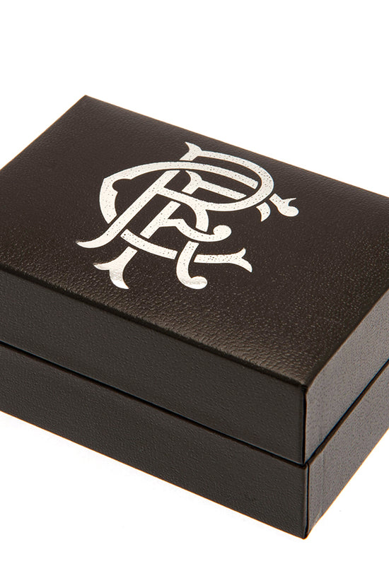 Rangers FC Sterling Silver Scroll Crest Cufflinks