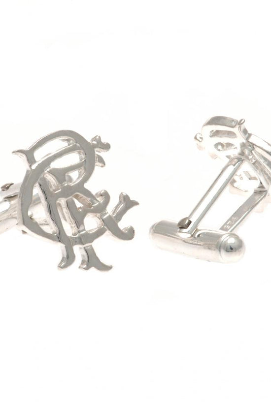 Rangers FC Sterling Silver Scroll Crest Cufflinks